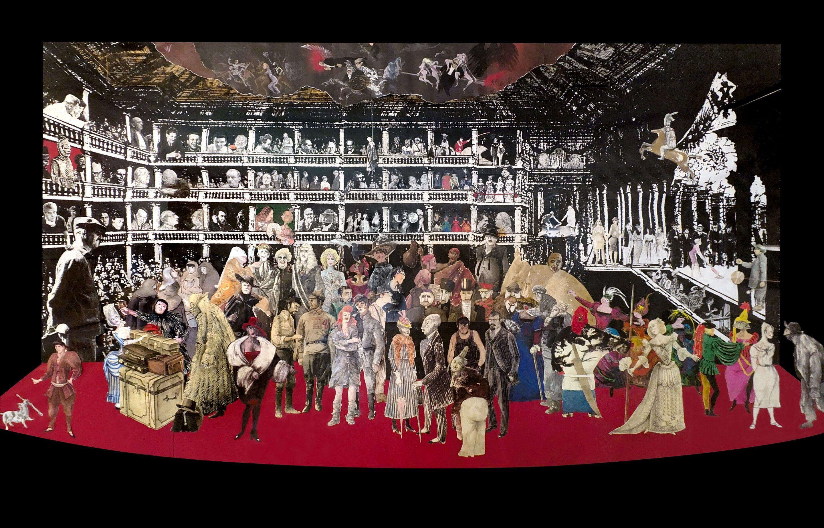 Annemarie Rost 2000 Collage Hommage au Theatre c Annemarie Rost