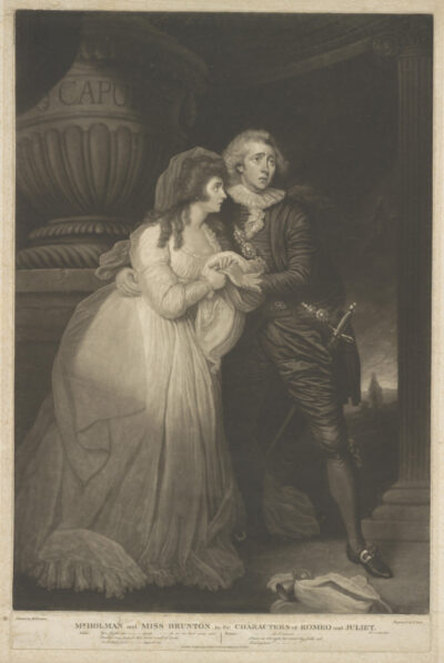 An Excellent Conceited Tragedie of Romeo and Iuliet Mr Holman Miss Brunton in the Characters of Romeo Juliet