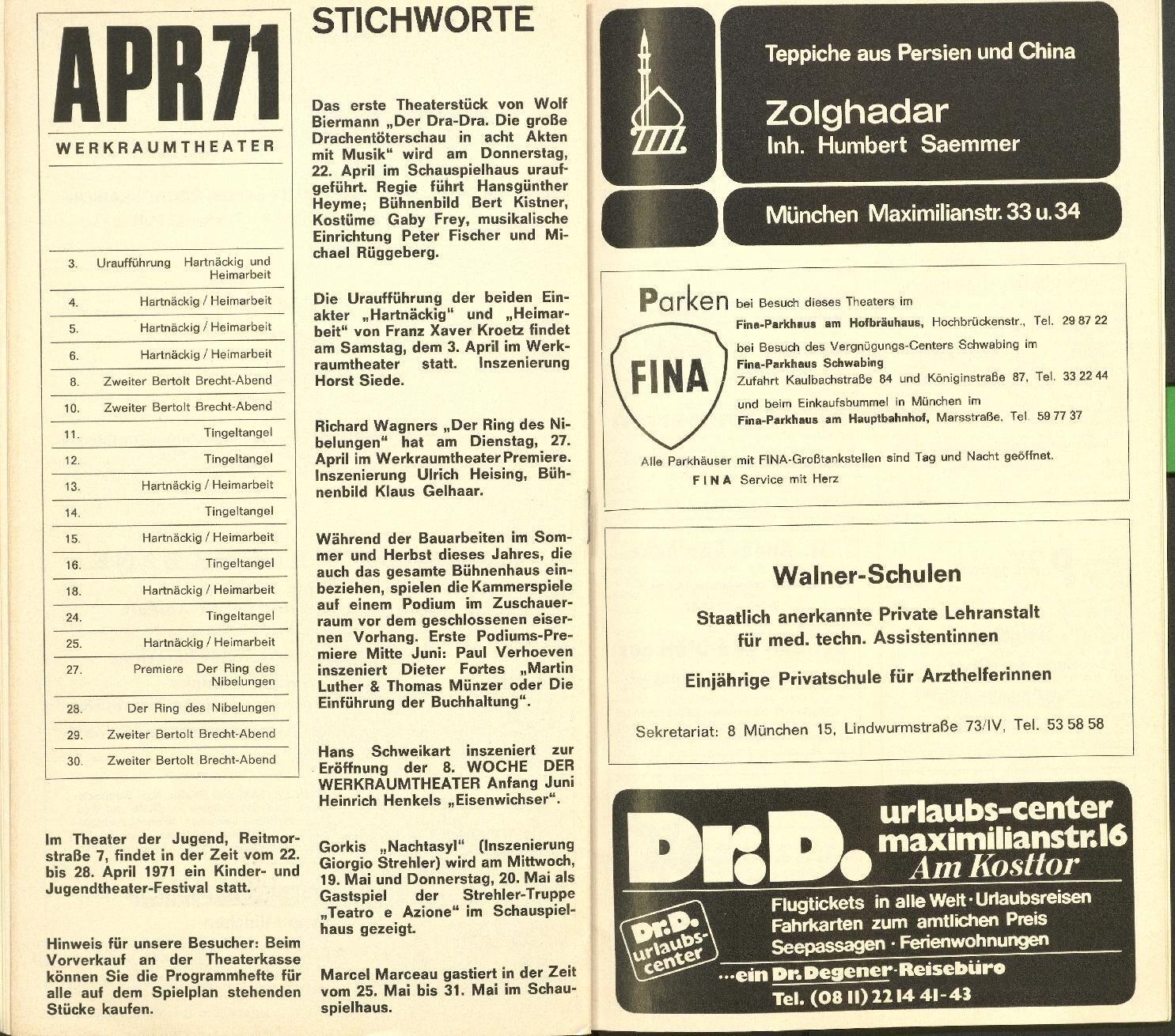 DTM Muenchner Kammerspiele Der Dra Dra 1970 1971 012